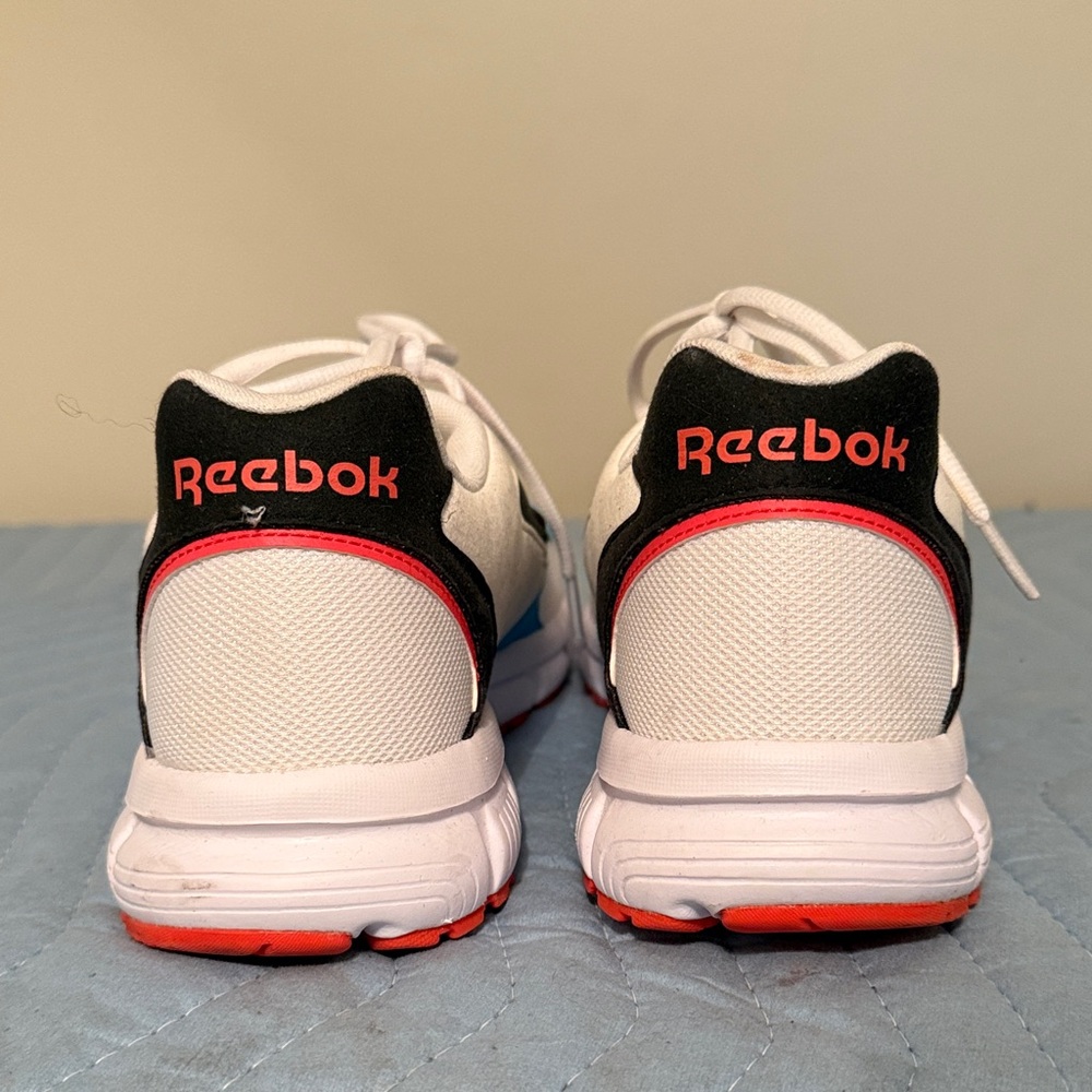 Reebok Kids White, Black, and Red Sneakers